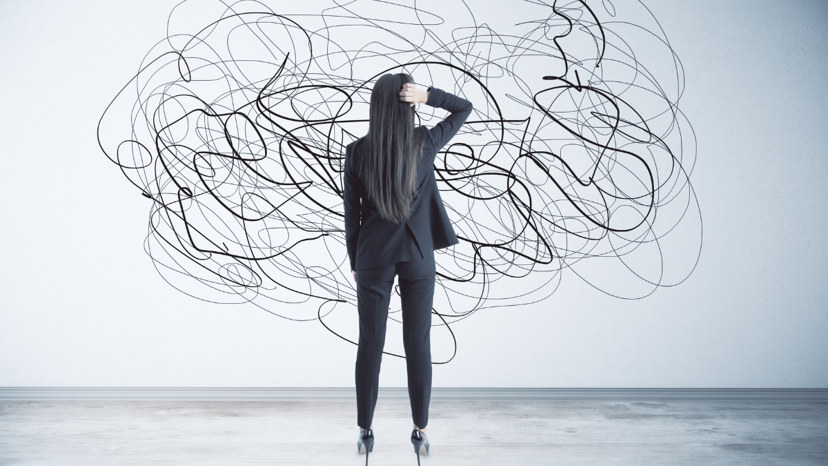 woman in leadership stuck making a decision